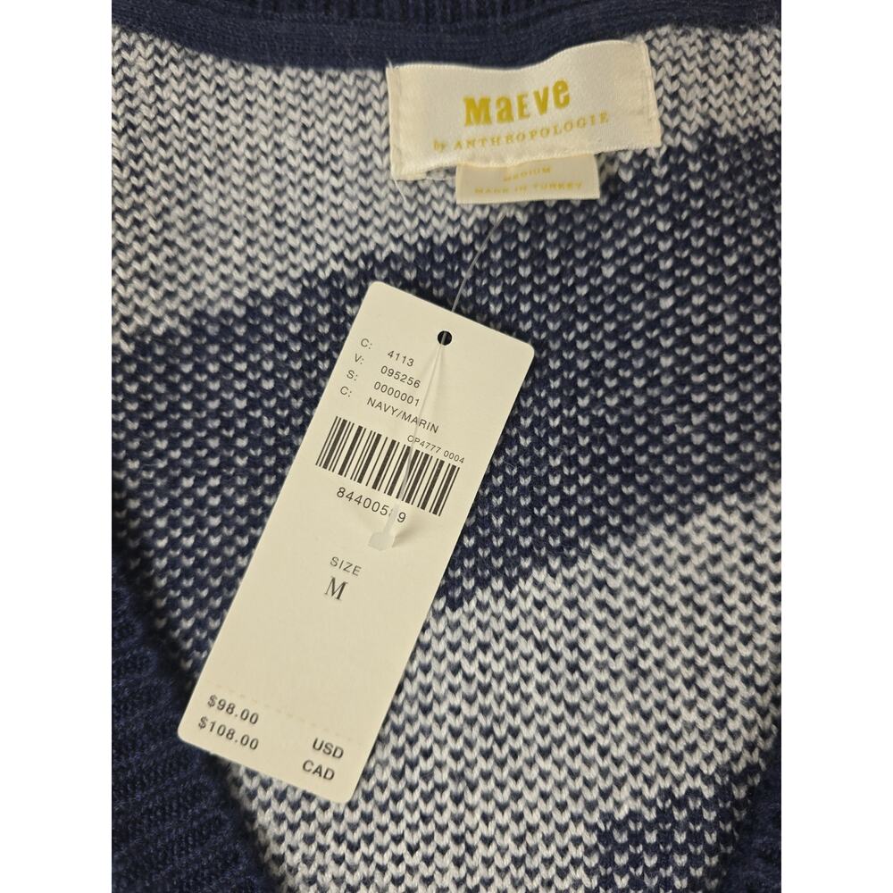 NWT Anthropologie Maeve V-Neck Sweater Vest. Size M. Retails $98 - Picture 9 of 11